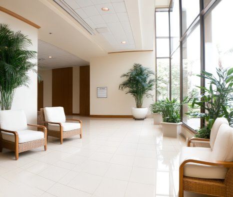 Condo common-area lobby, representative of North York buildings we service